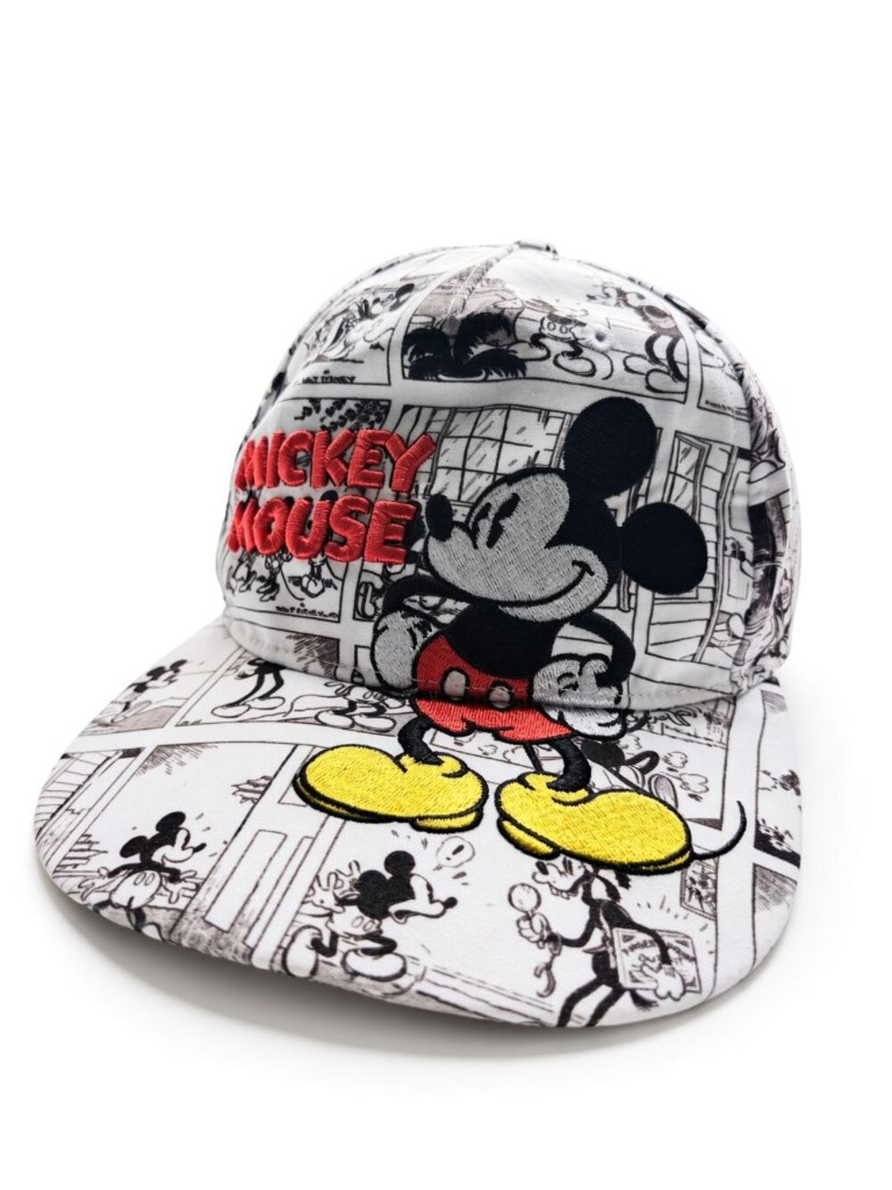 Disney Mickey Mouse Comic Print Embroidered Baseball Cap Hat